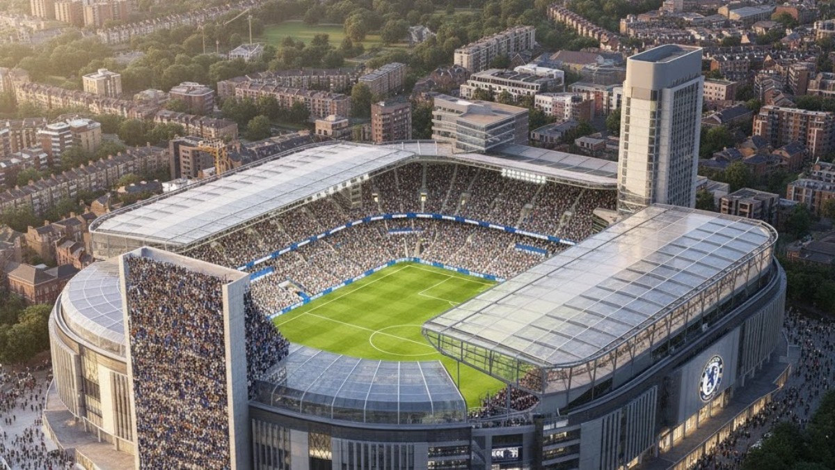 Концептуальный макет реконструкции «Стэмфорд Бридж»