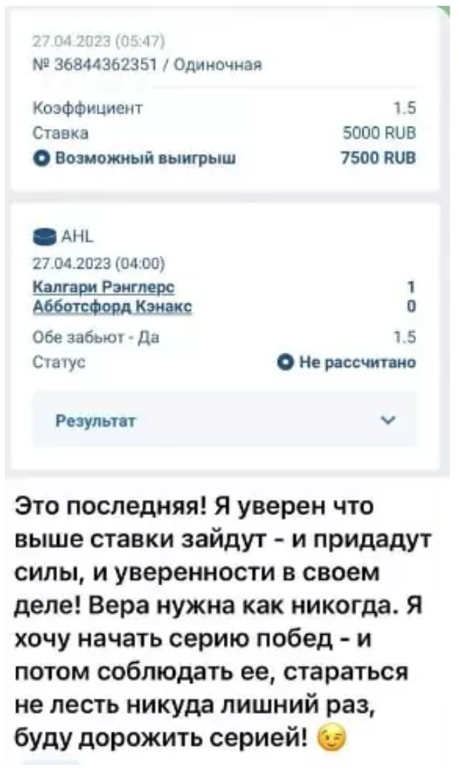 Fazza BETS статистика прогнозов